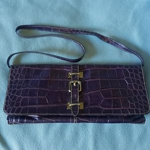 Purple Leather Purse